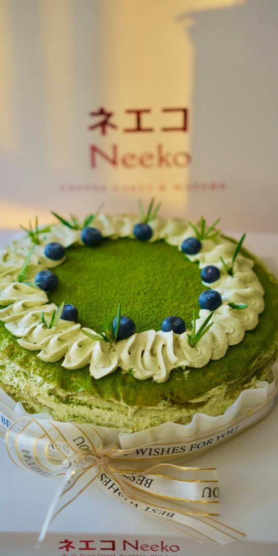 Matcha Crepe cake| Birthday cake brighton