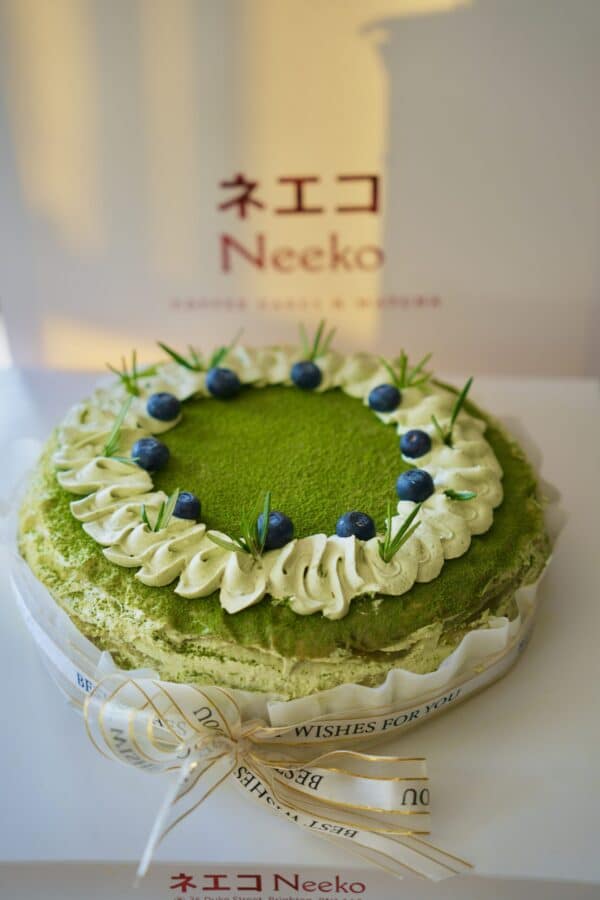 Matcha Crepe cake| Birthday cake brighton