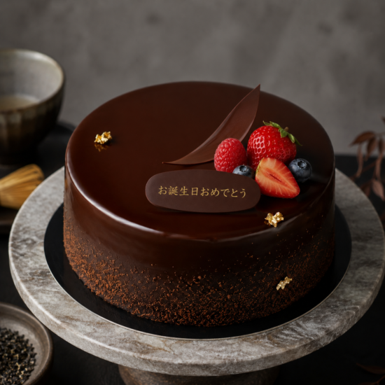 Hojicha Chocolate Birthday Cake Brighton | Japanese-Inspired Celebration Cake